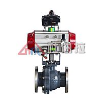 气动O型切断球阀 气动O型切断球阀