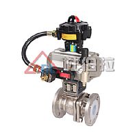 气动衬氟球阀 气动衬氟球阀