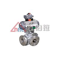 气动三通球阀 气动三通球阀